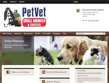Tablet Screenshot of petvetah.com